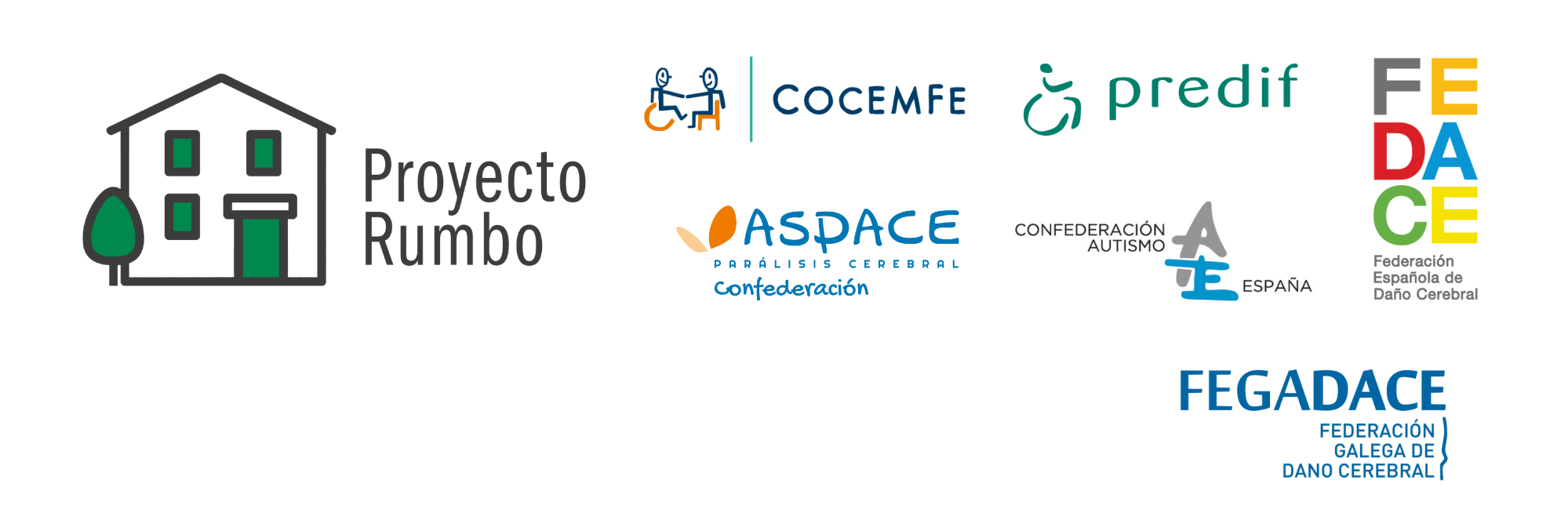 Logos participantes e financiadores proxecto Rumbo